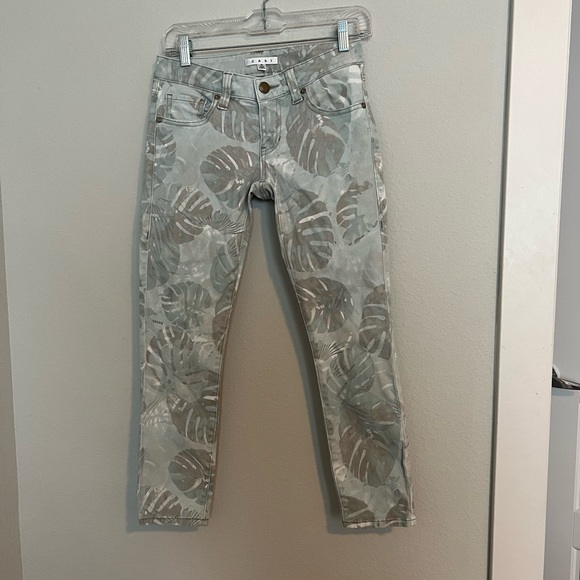 CAbi Pants & Jumpsuits Cabi Tropical Palm Leaf Pants Poshmark